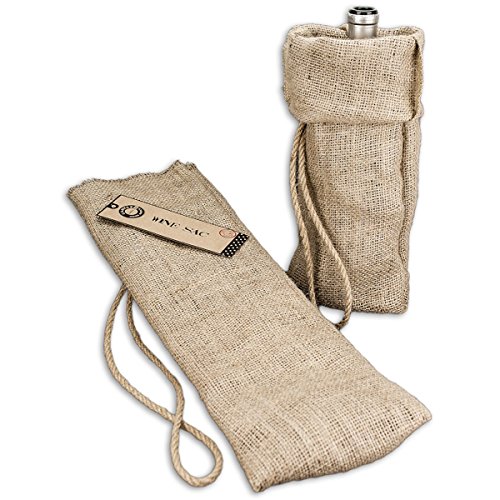 Canvas Corp Burlap Wine Sack 6.5"X16", Natural