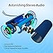 XENEO X21 Portable Bluetooth Wireless Speaker Waterproof with FM Radio, Micro SD Card MP3 Player for Outdoor (Blue)
