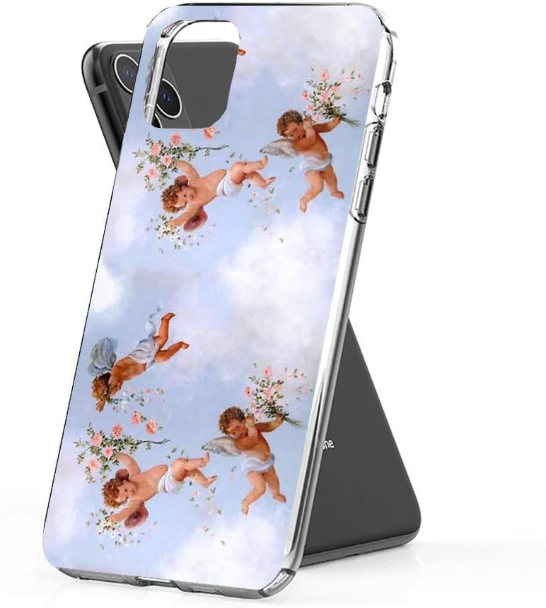 Pure Clear Anti-Scratch Motion for iPhone SE 2020/8/7 4.7" Cover Renaissance Angels Case