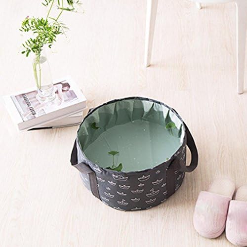 VOJUAN'Multifunctional Collapsible Portable Travel Outdoor Wash Basin Folding Bucket for Camping Hiking Travelling Fishing Washing Bucket(Deep Blue)