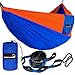 Premium Double Camping Hammock - Extra Strong Tree Straps & Carabiners Included - Heavy Duty 210T Parachute Nylon - Perfect For Outdoor Camping, Backpacking & Hiking - Lightweight & Portable
