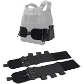 Zamudam Elastic Tactical Vest Cummerbund Quick Release Mounting Strap for Vest JPC/CPC/LBT/LBX/FCPC with Magazine Pouches