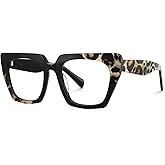 VOOGLAM Stylish Square Blue Light Blocking Glasses for Women Anti Eyestrain Dry Eyes Eyewear Sanna