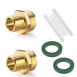 3/4”GHT Male x 1/2”NPT Male Connector,Brass