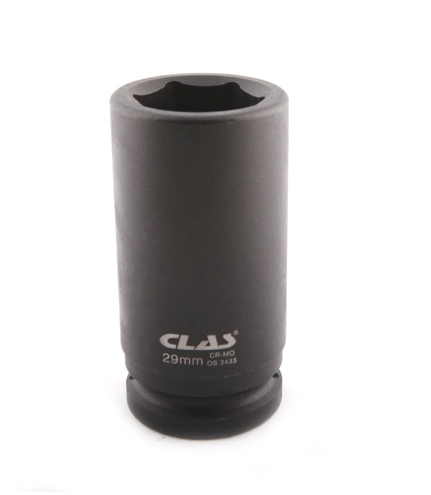 CLAS Equipements OS 3433 6-Point Impact Socket Long 29 mm 3/4 Inch