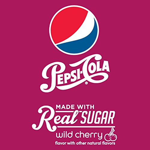PEPSI, MADE WITH REAL SUGAR WILD CHERRY, 7.5 FL OZ. MINI CANS (6 PACK)