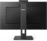 Philips 242B1H 24" FHD IPS Monitor 75Hz 4ms Webcam Speakers USB Hub Height view 3