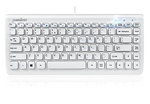 Perixx PERIBOARD-407W US, Wired USB Mini Keyboard