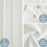 Furlinic Shower Curtain 120x200cm Beige Mould Proof Waterproof Polyester view 3