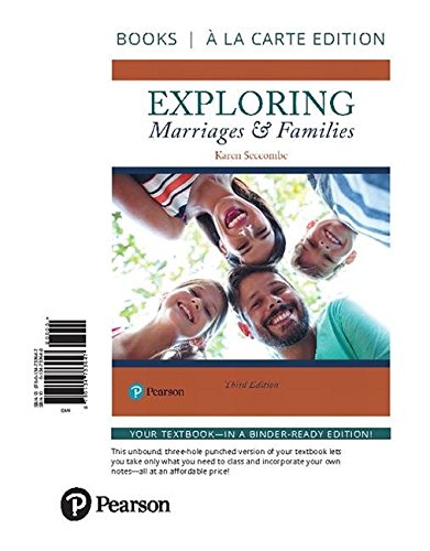 Exploring Marriages And Families Books A La Carte 3rd Edition Seccombe Karen 9780134733647 Amazon Com Books