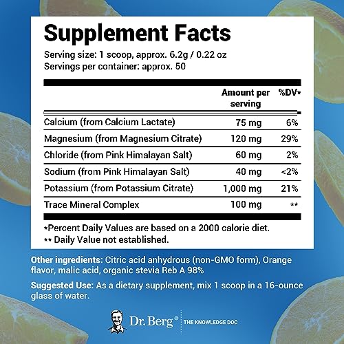 Dr. Berg Hydration Keto Electrolyte Powder Enhanced w/ 1,000mg of