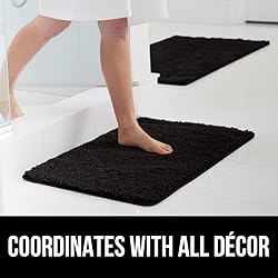 GORILLA GRIP Bathroom Rug Sets 3 Piece, Bath Mat
