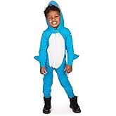 Tipsy Elves Baby and Toddler Shark Halloween Costume - Cute Blue Unisex Shark Playsuit with Hoodie for Infants and Toddlers