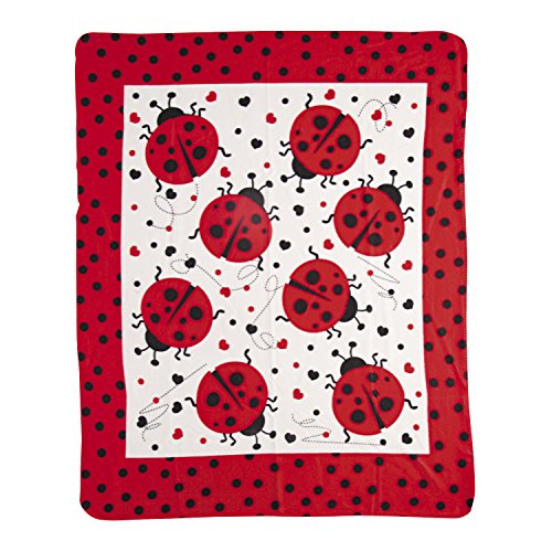 Ladybug Fleece Throw