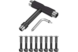 C&Xanadu Upkeep All-in-One Multi-Function Portable Skate Tool with 2-in-1 Allen Wrench & Phillips Head Screwdriver for Adjusting and Tightening Skateboard/Longboard Wheels, Trucks, and Kingpin