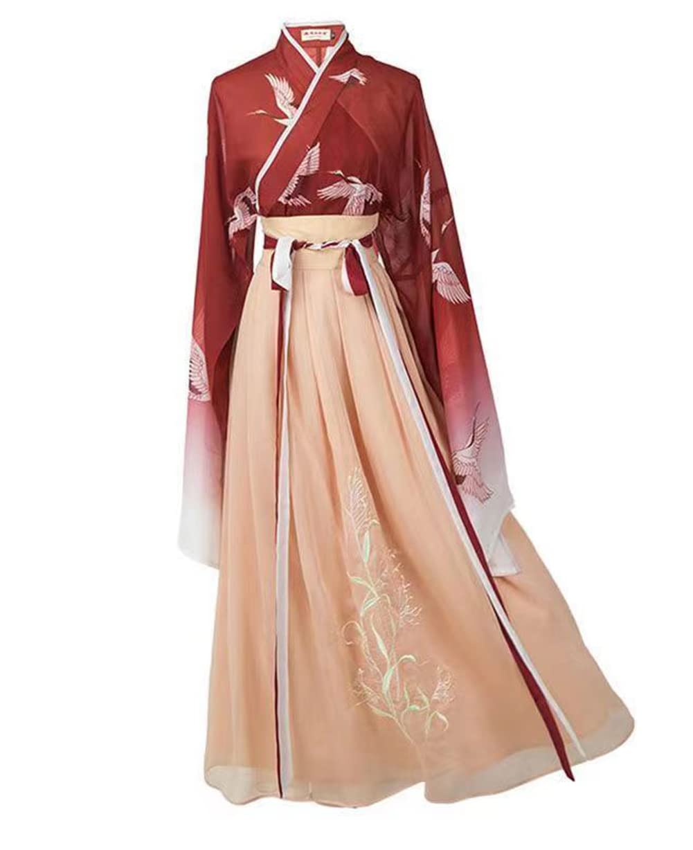 View 1 of **COLOR IS PURPLE** YY GEWETAO Hanfu Dress For Women, Hanfu Tang Made Costume Hanfu Dress Cosplay Costume Hanfu (L:(Recommended height:165-170cm))
