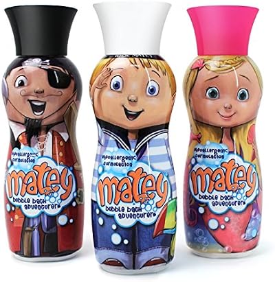 Matey Bubble Bath Molly Max & Pegleg Kids 3-in-1 Gentle Hypoallergenic