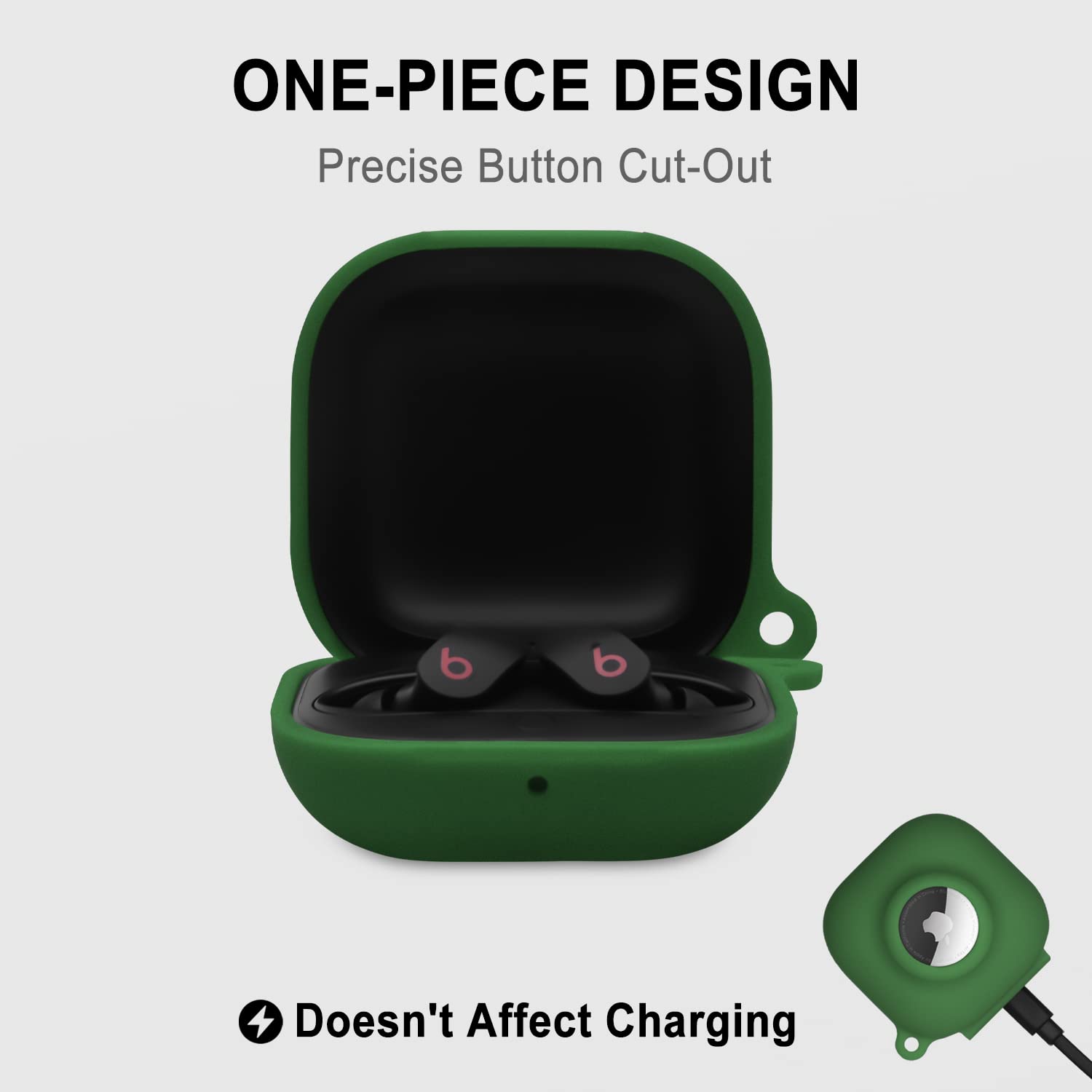 Geiomoo 2 in 1 Silicone Case Compatible with Beats