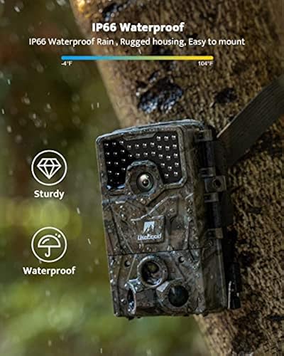 usogood Trail Camera 36MP 2K 30fps Game Camera with Night Vision