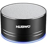 Portable Bluetooth Speakers,NUBWO Wireless Mini Speakers,Richer Sound and Bass,TF Crad Slot,3.5mm AUX,Build-in Microphone for Iphone/Andriod/Tablet(Black)