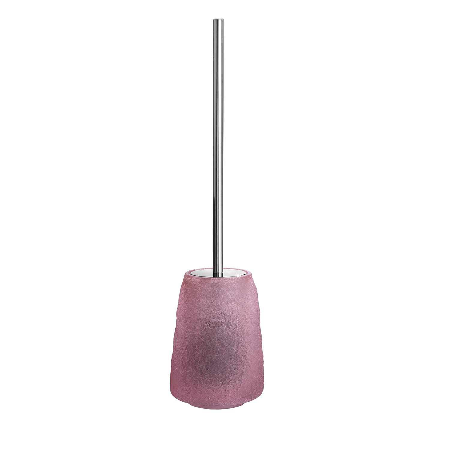Gedy Toilet Brush Holder, Resin, Pink, 11.4X11.4X46