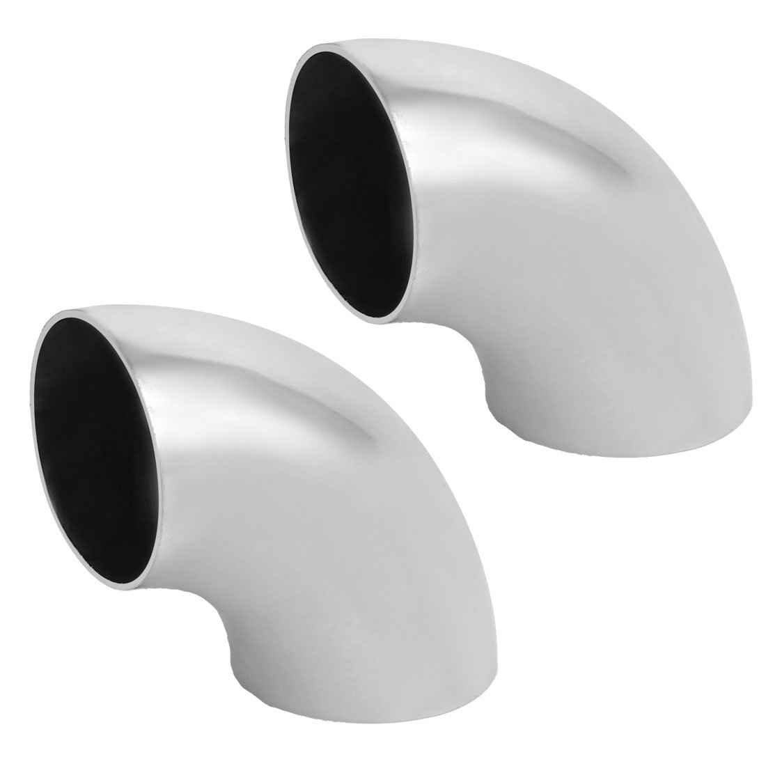 Sourcingmap 38mmx1.2mm 304 Stainless Steel Hand Rail Elbow Fittings 2pcs