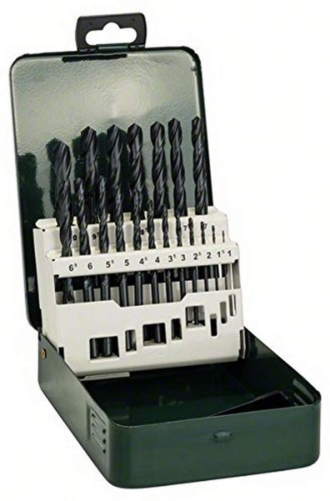 Bosch 2609255032 HSS-R Metal Drill Bit Set (19 Pieces)