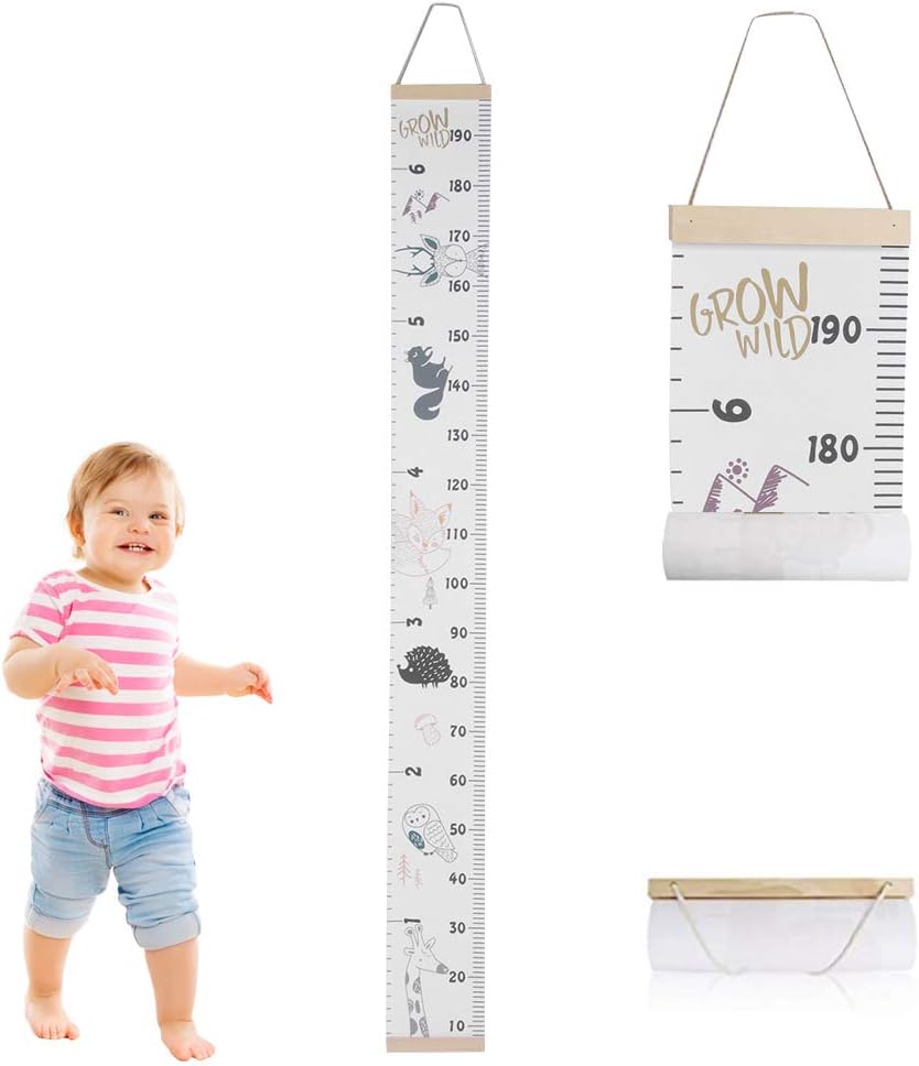 Height Growth Chart for Kids Children Height Measure Growth Chart Portable Cute Wall Sticker Home Room Decoration for Toddlers Babies (#1)