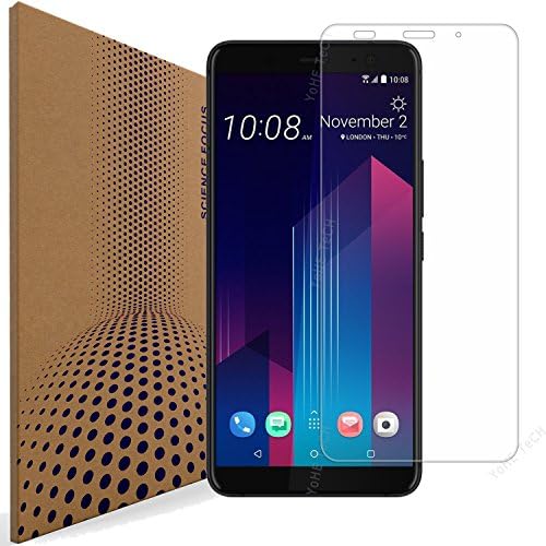 VLP Compatible with HTC U11 Plus Screen Protector, Smooth 2.5D Edge 9H Hardness Anti Scratch Fingerprint Resistant 98% Clarity Protective Film Tempered Glass Protectors for HTC U11 Plus
