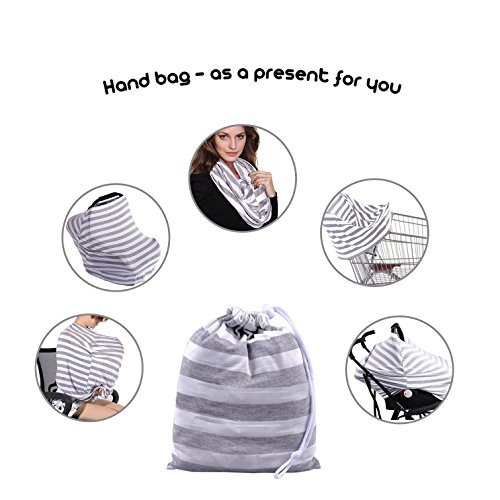 Kyapoo Baby Nursing Breastfeeding Cover Multi-Use Flexible Unisex Super Soft for Baby Car Seat Covers Canopy Shopping Cart Cover Scarf Light Blanket Stroller Cover
