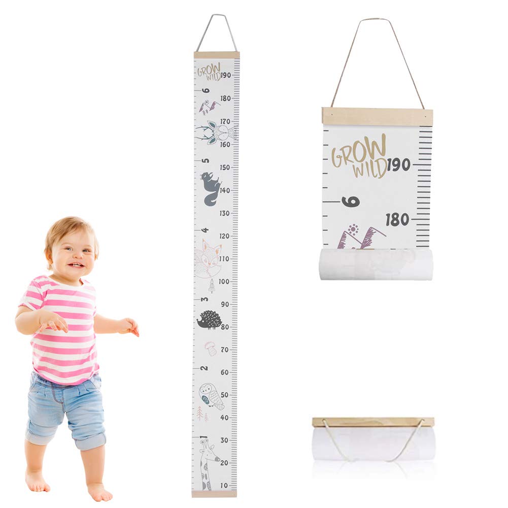 Height Growth Chart for Kids, Children Height Measure Growth Chart Portable Cute Wall Sticker Home Room Decoration for Toddlers Babies (#1)
