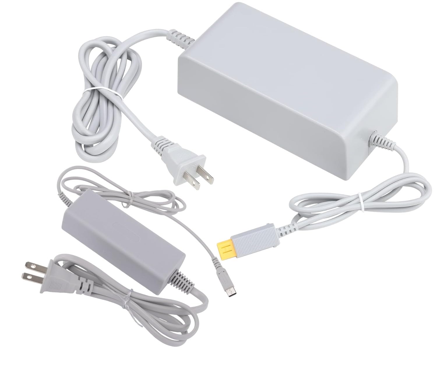 PEGLY 2-1 AC Adapter Compatible with Wii U Console and Wii U Gamepad, Power Console, and Gamepad Charger (for Both Console/Gamepad)