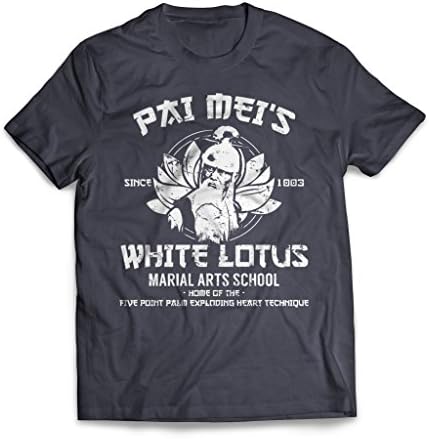 PAI MEI'S WHITE LOTUS Kill Bill T-Shirt Medium Grey