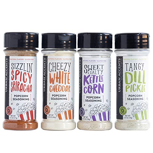 Urban Accents GET POPPIN', Gourmet Popcorn Seasoning Gift Set (Set of 5