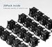 MiMoo 20pcs On/Off Rocker Switch, Mini Boat Switch 10A/125V, 6A/250V SPST Press Button Toggle Switch for Car Auto Boat Household Appliances, Black