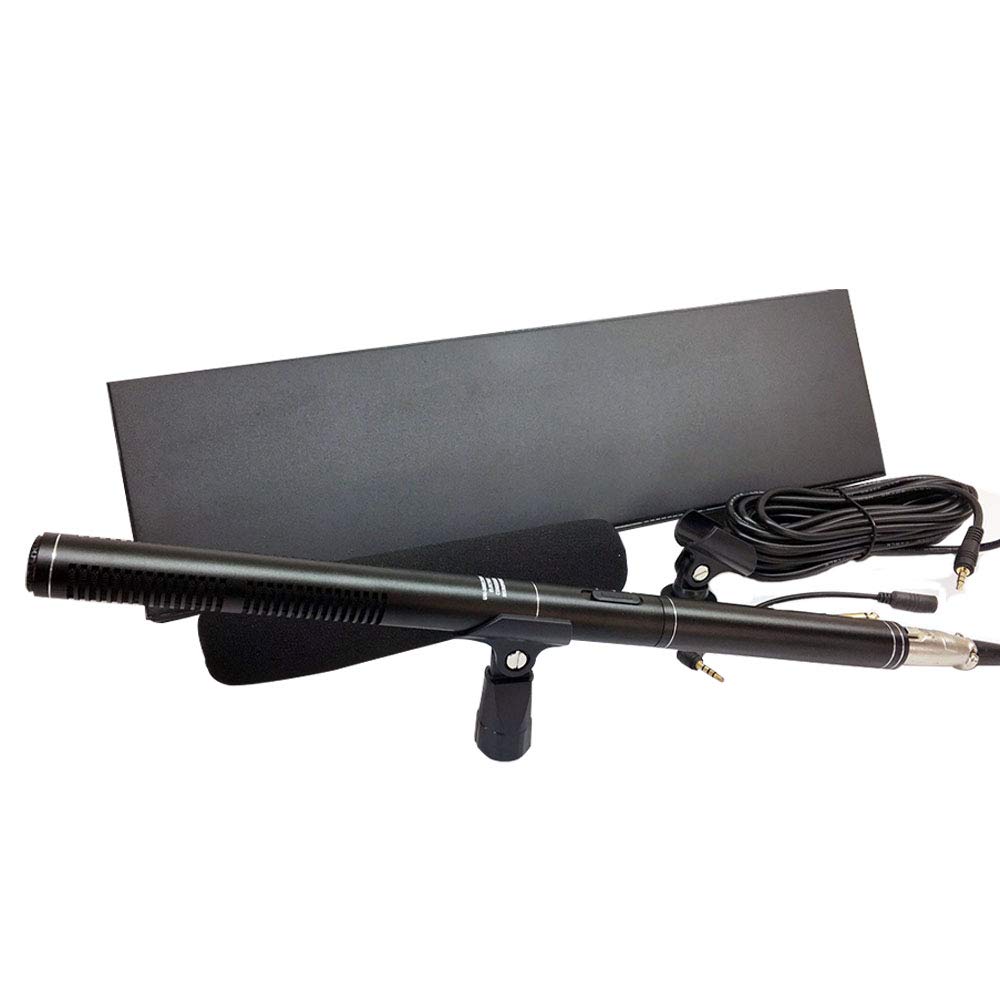 ANCLLO Black Interview Microphone for DV Camcorder and SLR