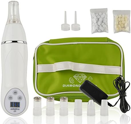 Portable Personal Diamond Microdermabrasion Device by Aostyle Exfoliates and Resurfaces the Skin and Utilizes Pore Vacuum Extraction to Promote Skin Health &amp; Facial Renewal