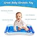 iBeleby Inflatable Tummy Time Water Mat, Baby Playmat - Fun Time Play Activity Center for Infants & Toddlers, Baby Toys 6 to 12 Months, Improve Early Brain Development & Stimulation Growth (Mermaid)