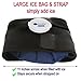SunnyBay Refillable 11 in Ice Bag with 28 in Strap - Reusable Washable Medical Icing Pack - for Ankle, Knee, Neck, Shoulder Injuries- Cold Therapy Muscle Pain Relief