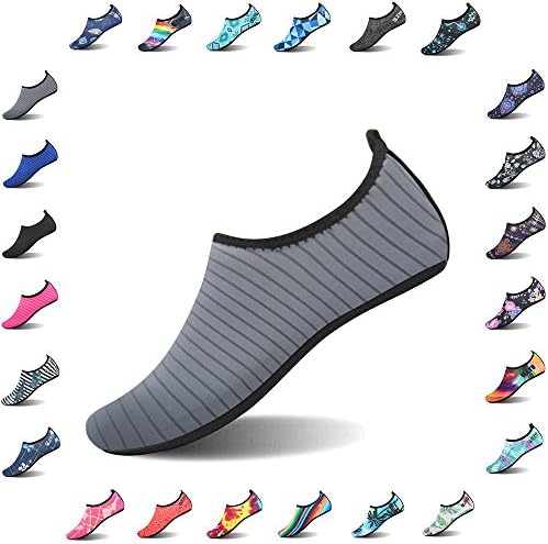 QLEYO Water Shoes Quick Dry Shoes for Men and Women Barefoot Skin Shoes Beach Water Shoes for Swim Yoga surf VDSX003-U2-45/46