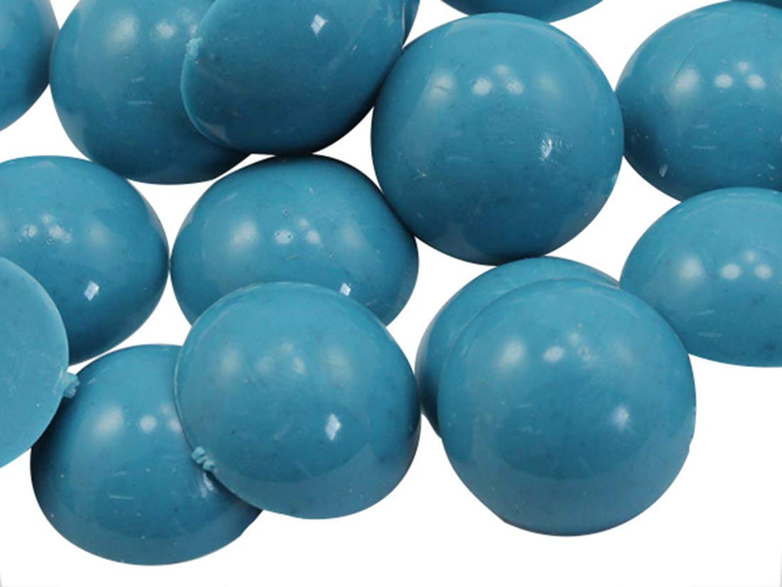 7mm Blue Tourquoise .TQ03 Flat Back Acrylic Round Cabochons Plastic Pearl Gems For Jewelry Making Costume Making Cosplay Jewels Embelishments - 100 Pieces — image 1