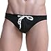 Funycell Men's Swim Briefs Sexy Bikini Swimwear Black US Medium