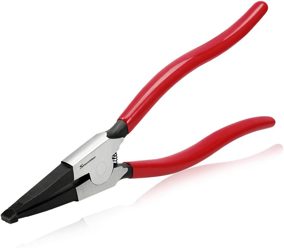 SPEEDWOX 11 Inches Lock Ring Pliers Special Retaining Ring Pliers for Removing Installing Gearshift Locking Rings Angle Tip Circlip Plier Automobile Transmission Clutch Shafts Tool