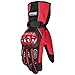 ILM Alloy Steel Motorcycle Riding Gloves Warm Waterproof Windproof for Winter Use (L, RED(Winter))