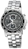 Seiko Men's SNAA63 Alarm Chronograph Silver-Tone Watch