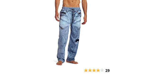 Joe Boxer Sleepwear Mens Jean Pajama 