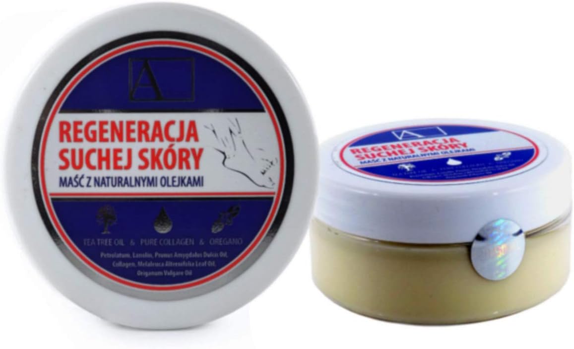 Arkada's Natural REGENERATING Ointment with Herbal Oils & Collagen Soothing Cracked Dehydrated Skin & Fissures 70ml