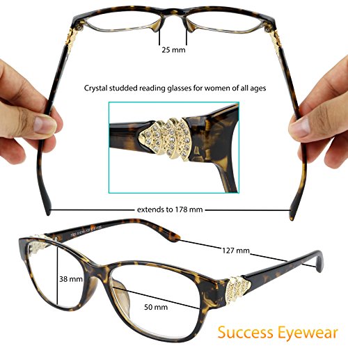 Reading Glasses 3 Set Quality Readers Fashion Crystal Design Reading