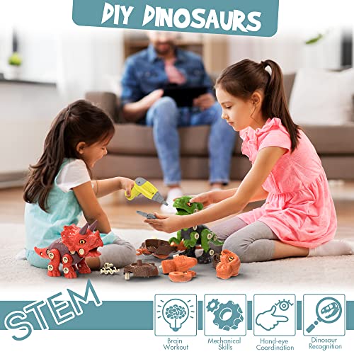 Dinosaur Toys for 3 4 5 6 7 Year Old Boys, Take Apart Dinosaur Toys