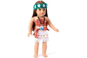 MIKYRA 18-Inch Girl Doll Clothes Costume Princess Pocahontas Clothing Accessories Set Fits 18” Dolls (Pocahontas)